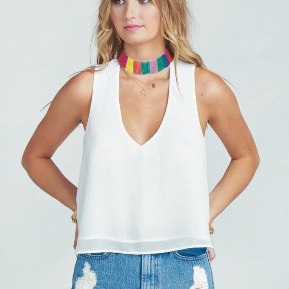 Brielle beaded choker top- Show Me Your Mumu
